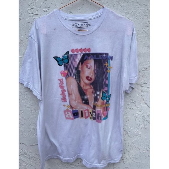 Alijah Womens Pullover Short Sleeve Crew Neck Graphic Tee T Shirt White Sz L - Picture 1 of 6